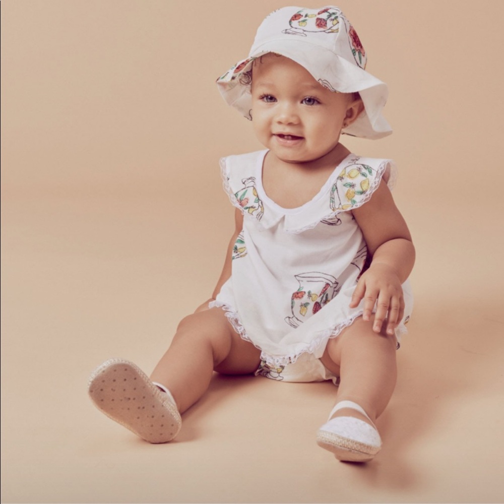 Lil Lemons chamomile dress 0-3M worn 1X for photos